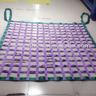 container trailer polyethylene polyester mesh safety webbing lifting cargo net