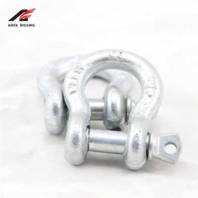 cheap rigging g209 20 ton 4 part european 500 din 82101 us security d-shackle large dee type screw pin anchor forged shackle