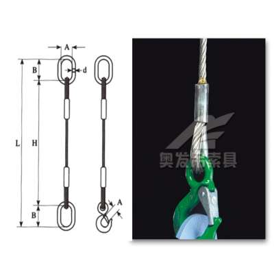 1 x 4 leg 19 mm 6x36+fc galvanized pvc coated soft spliced test rigging steel wire rope lifting belt sling with low price