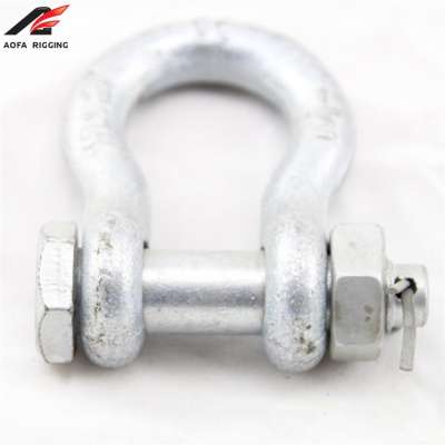 stainless steel size anchor shackles rigging bow shackle with round pin