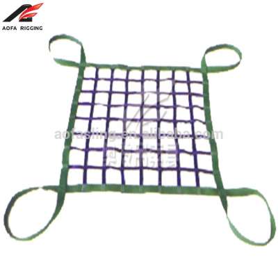 flat webbing sling color code lifing web belt sling cargo net