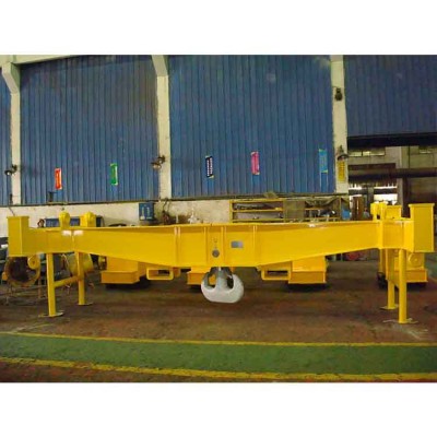 1 - 20 ton 5 ton overhead crane tools single carrier-beam spreader beam for port machinery with swivel hooks