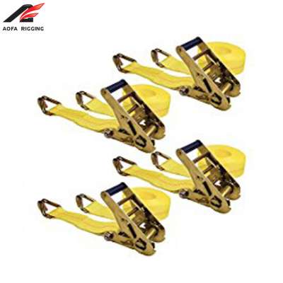 Heavy Duty Cargo Lashing Belts ratchet tie down strap with e track