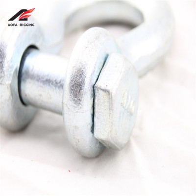 customized high quality european professional cheap stainless steel metal g210 rigging chain c type d shackle & bow shackle