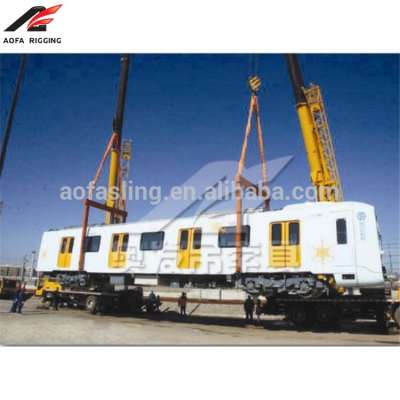 Train manual motor lifting container spreader beam bar