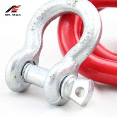 factory colored steel polyester lifting slings and shackles rigging anchor chain joining size h shackle made in china